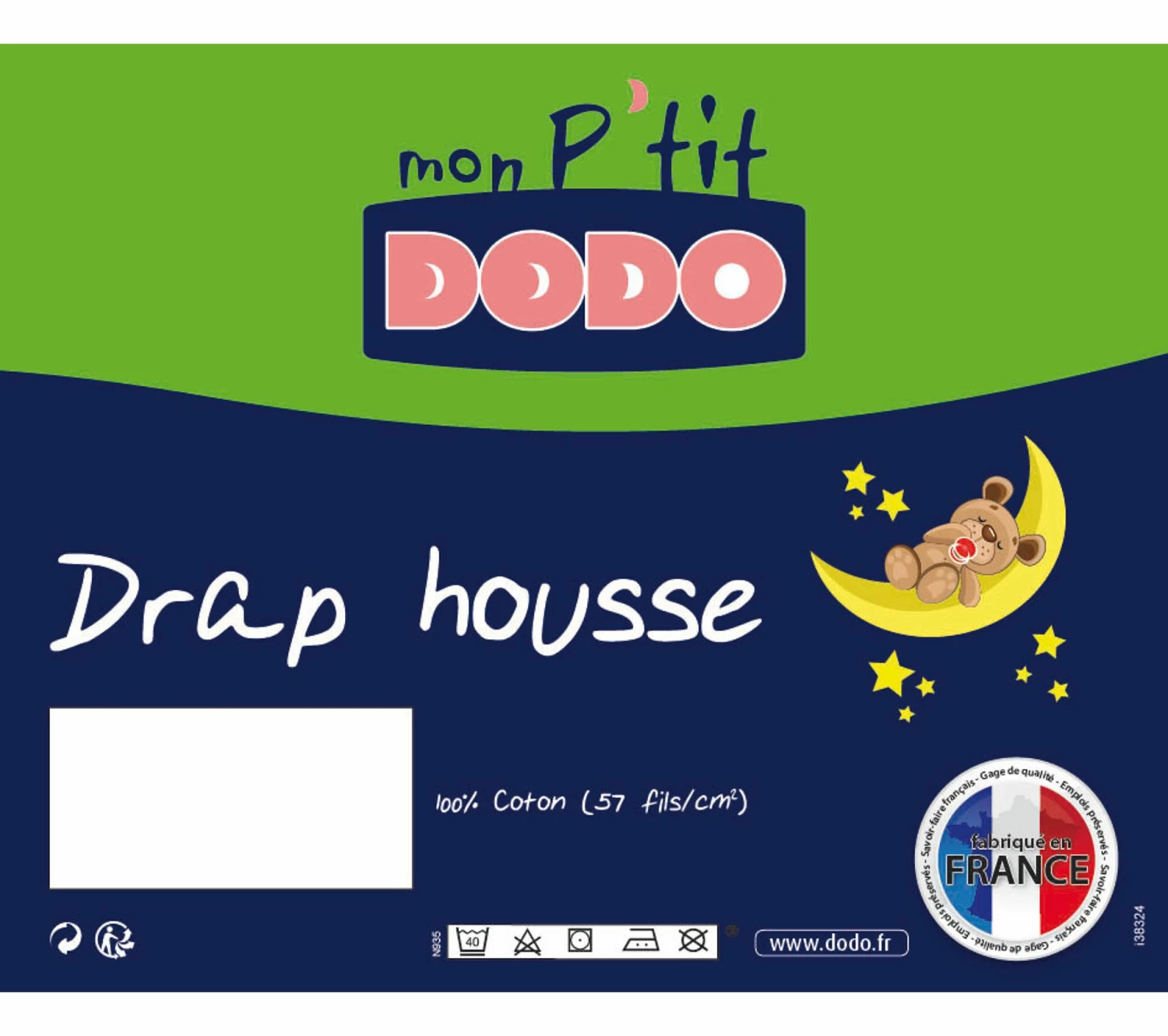 Remise 💯 Drap housse 60x120 cm DODO PTIT 🔔 5 Remise 💯 Drap housse 60x120 cm DODO PTIT 🔔 – Image 3