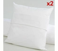 Acheter 🧨 DODO Lot De 2 Protège Oreillers 50 X 70 Cm Blanc ✔️