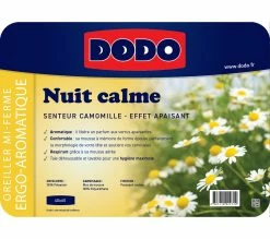 Acheter 👍 Oreiller mi-ferme 40x60 cm DODO NUIT CALME camomille 🔥 -Doublures de lit Soldes 3307410022729 Z9