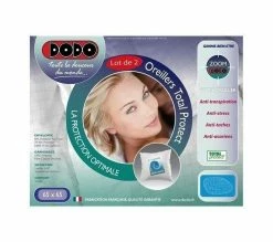 Remise 🎁 DODO Lot De 2 Oreillers Total Protect 65x65 Cm Blanc 🧨 -Doublures de lit Soldes 3307411503135 D