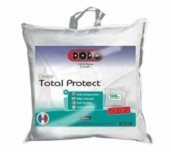 Remise 🎁 DODO Lot De 2 Oreillers Total Protect 65x65 Cm Blanc 🧨