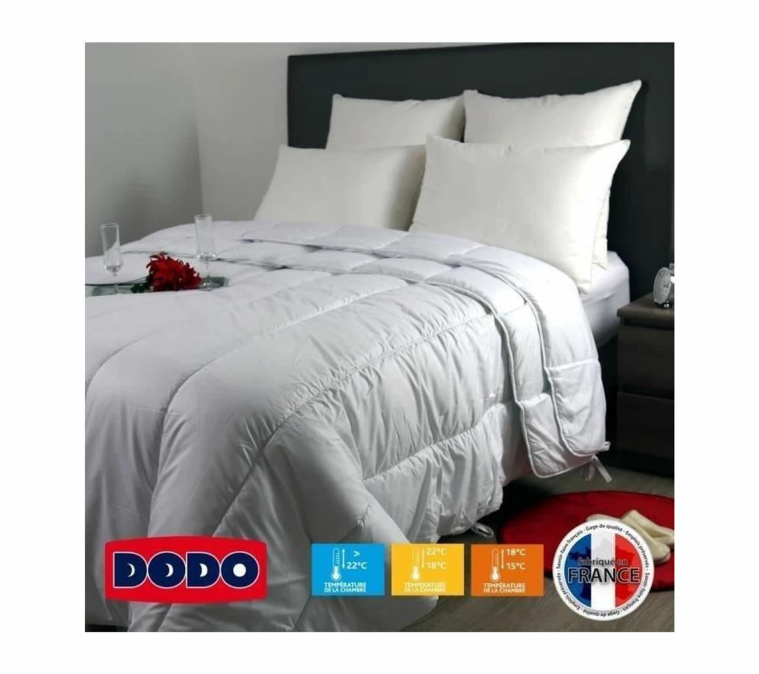 Budget 😍 DODO Couette 4 Saisons 200+300g/m2 240x260 cm ⭐ 4 Budget 😍 DODO Couette 4 Saisons 200+300g/m2 240x260 cm ⭐ – Image 2