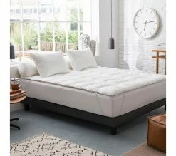 Meilleure vente 🎉 DODO Surmatelas Highperformance Luxueux Anti-acariens 90 X 190 Cm Blanc 🤩