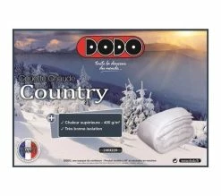 Budget ❤️ DODO Couette Chaude Country Polycoton 400 Gr/m&sup2; 220x240 Cm Blanc 💯 -Doublures de lit Soldes 3307412631936 Z9