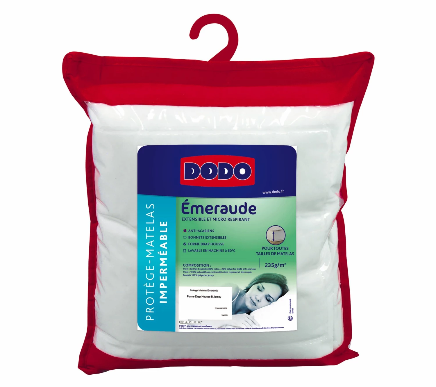 Bon marché ✨ Protège matelas 140x190 cm DODO EMERAUDE 👍 4 Bon marché ✨ Protège matelas 140x190 cm DODO EMERAUDE 👍 – Image 2