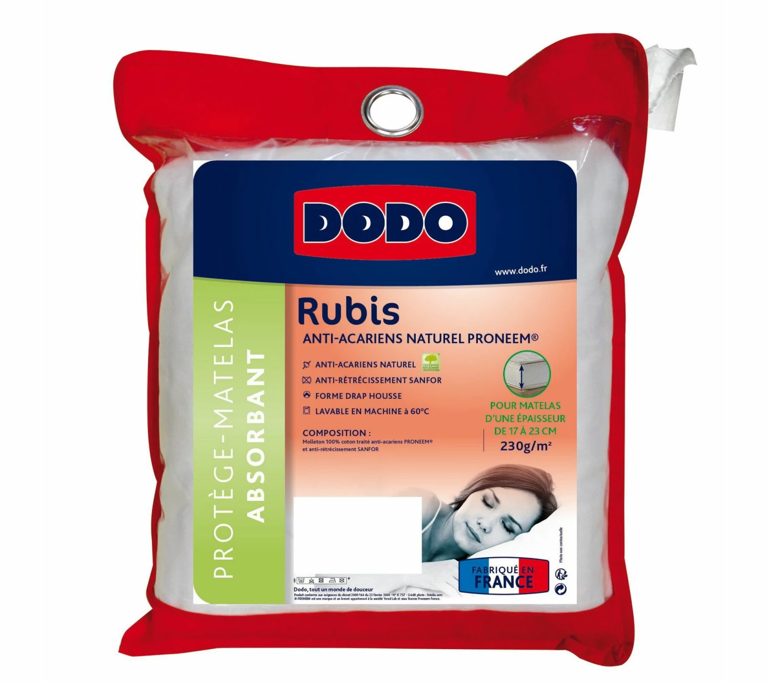 Coupon 💯 Protège matelas 140x190 cm DODO RUBIS ⭐ 3 Coupon 💯 Protège matelas 140x190 cm DODO RUBIS ⭐
