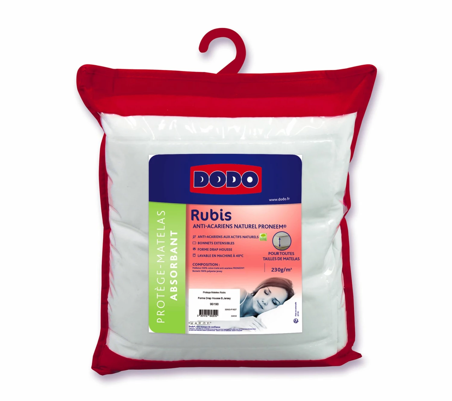 Meilleur prix 🧨 Protège matelas 2x70x190 cm DODO RUBIS ⌛ 4 Meilleur prix 🧨 Protège matelas 2x70x190 cm DODO RUBIS ⌛ – Image 2