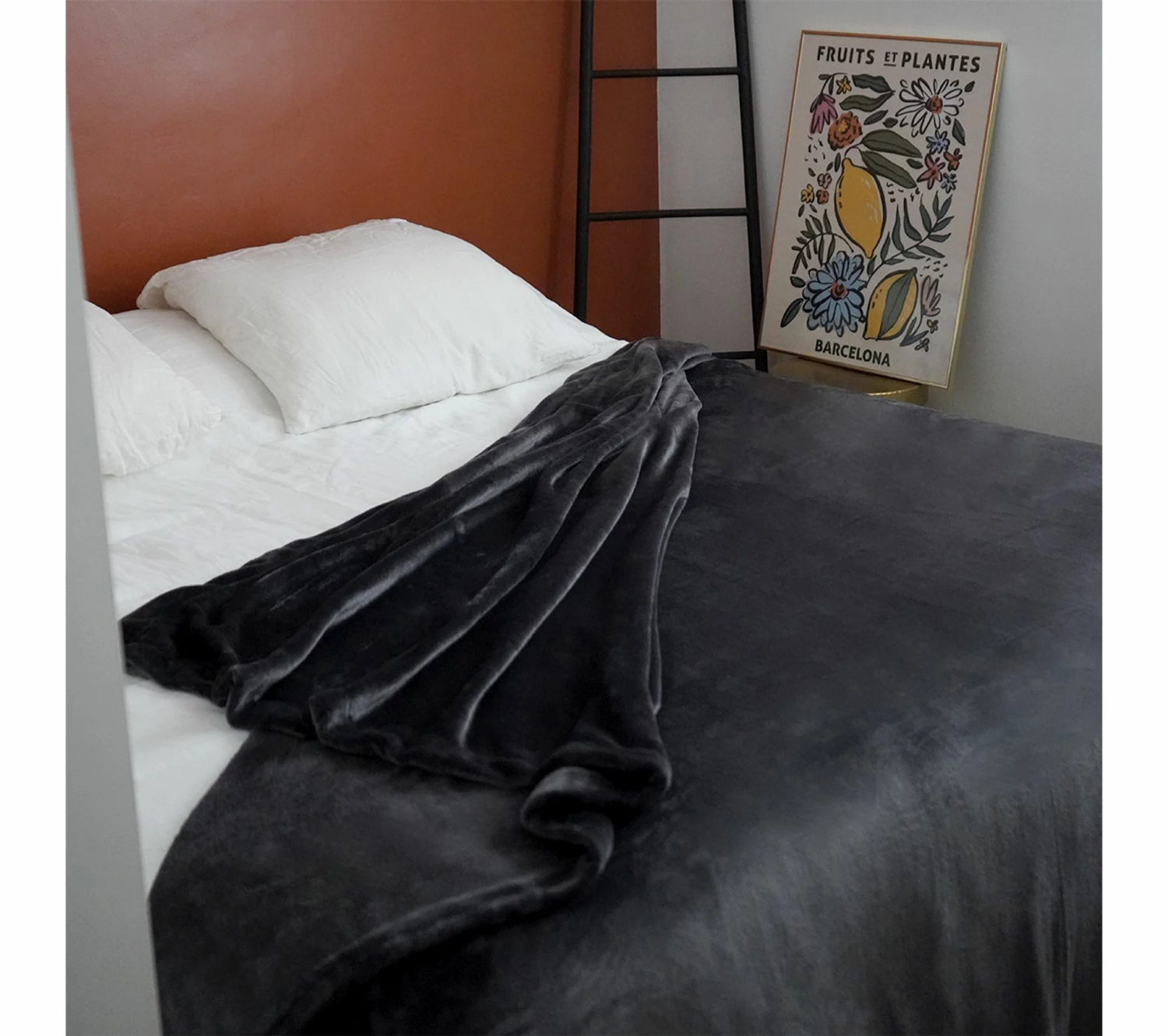 Nouveau 😀 DODO Couverture Polaire Extra Douce Coloris Anthracite 220 X 240 Cm Gris 🔔 3 Nouveau 😀 DODO Couverture Polaire Extra Douce Coloris Anthracite 220 X 240 Cm Gris 🔔