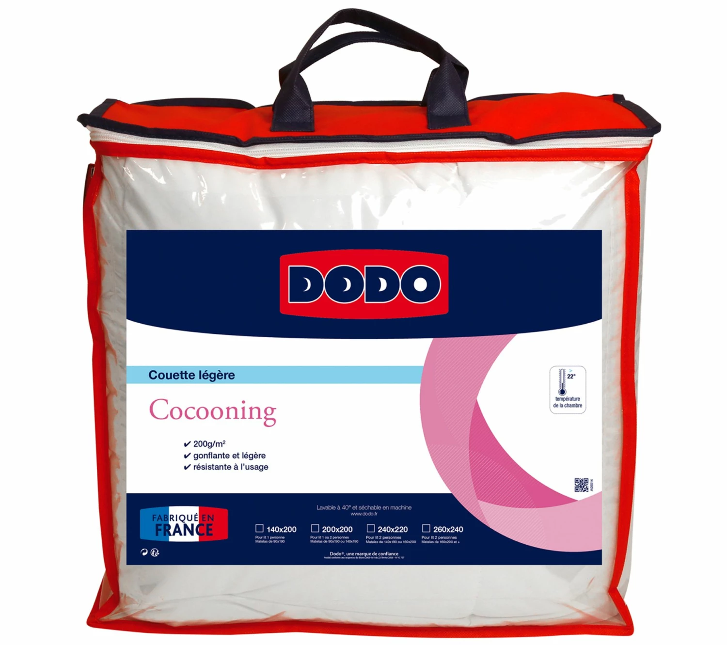 Nouveau 😍 DODO Couette Cocooning Légère 200 X 200 Cm Blanc 👍 5 Nouveau 😍 DODO Couette Cocooning Légère 200 X 200 Cm Blanc 👍 – Image 3