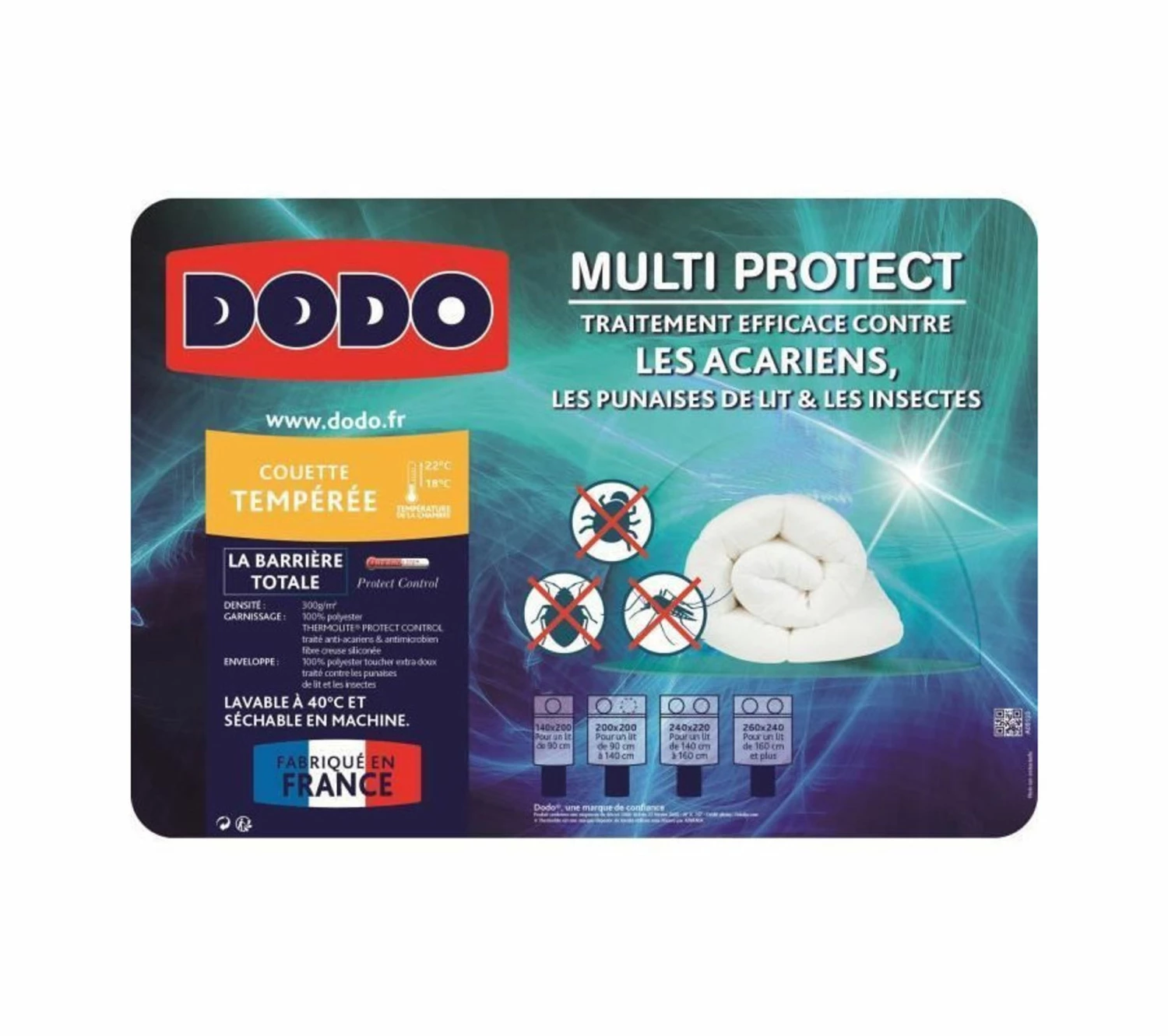 Tout neuf 🔔 DODO Couette Temperee Multiprotect 240 X 260 Cm ⌛ 4 Tout neuf 🔔 DODO Couette Temperee Multiprotect 240 X 260 Cm ⌛ – Image 2