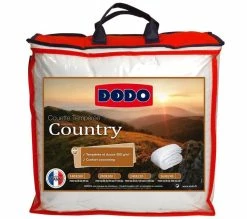 De gros 🧨 DODO Couette Tempérée Country Polycoton 300 Gr/m² 240x260 Cm Blanc 🎉