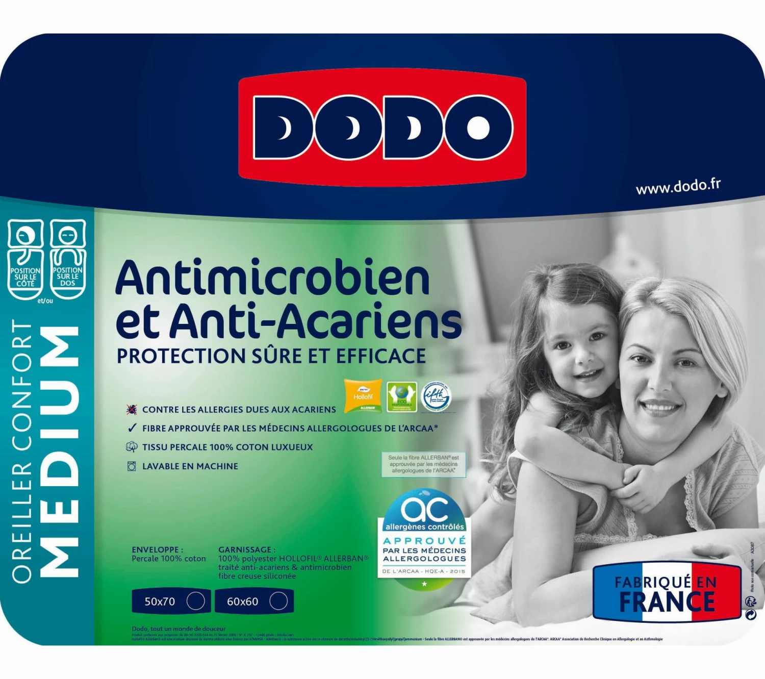 Top 10 🎉 Oreiller médium 50x70 cm DODO HOLLOFIL ANTI-ACARIENS 👏 6 Top 10 🎉 Oreiller médium 50x70 cm DODO HOLLOFIL ANTI-ACARIENS 👏 – Image 4