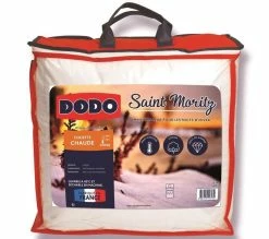 Promo 👍 Couette - Saint Moritz - 220 X 240 Cm - Chaude 420g/m2 - 100% Polyester - 2 Personnes - Blanc - Dodo ⌛
