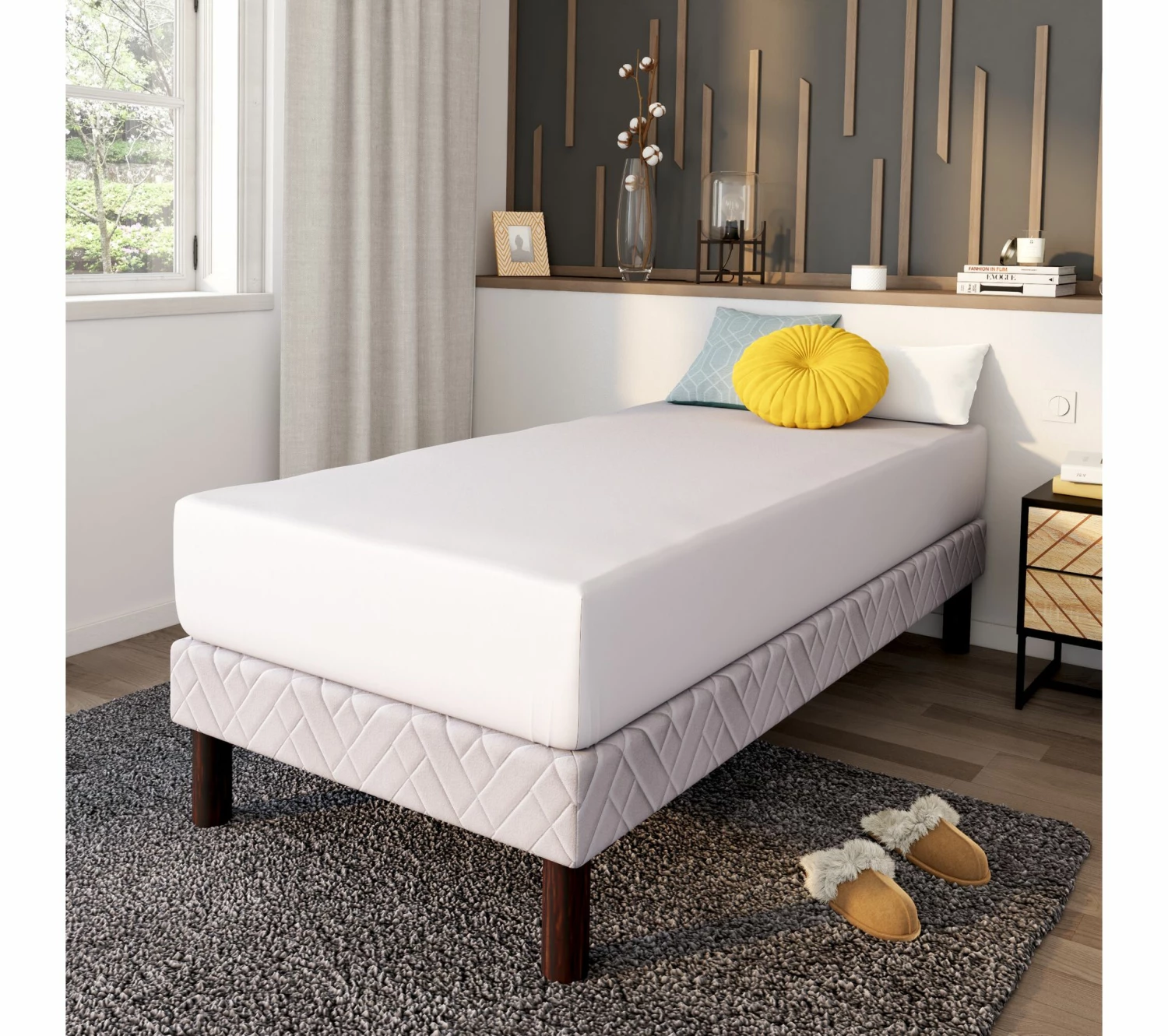 Sortie 😍 Drap housse blanc 90x190 cm DODO COTON 👍 3 Sortie 😍 Drap housse blanc 90x190 cm DODO COTON 👍