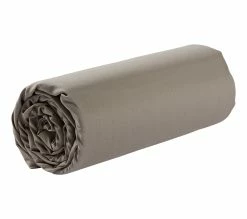 Sortie 🎁 Drap housse 90x190 cm DODO COTON taupe ⌛ -Doublures de lit Soldes 3609251731908 Q