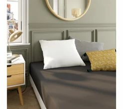 Meilleur prix 😉 Drap housse 160x200 cm DODO COTON anthracite 🔥
