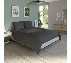 Top 10 ❤️ Housse de couette 140x200 cm DODO COTON anthracite ✨