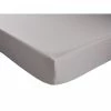Sortie 😀 Drap housse 140x190 cm DODO PERCALE gris clair ✔️ -Doublures de lit Soldes 3609251732769 F