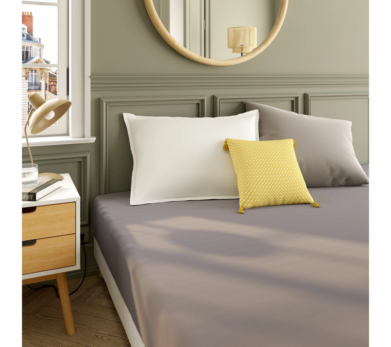 Offres 🔥 Drap housse 200x200 cm DODO PERCALE gris clair 🛒 3 Offres 🔥 Drap housse 200x200 cm DODO PERCALE gris clair 🛒