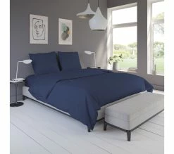 Offres 🎉 Housse de couette 220x240 cm DODO PERCALE bleu marine 🤩 -Doublures de lit Soldes 3609251732950 AMB2