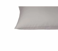 Coupon ✔️ 2 taies doreillers 65x65 cm DODO PERCALE GRIS CLAIR 🎉 -Doublures de lit Soldes 3609251733094 D