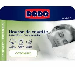 De gros 😀 Housse de couette 220x240 cm DODO COTON BIO VERT DEAU ⭐ -Doublures de lit Soldes 3609251817008 Z9