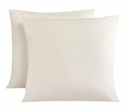 Le moins cher ✨ 2 taies doreillers 65x65 cm DODO COTON BIO IVOIRE 🤩 -Doublures de lit Soldes 3609251817039 Q