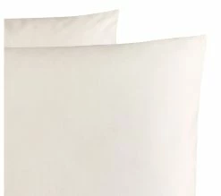 Grosses soldes ⌛ 2 taies doreillers 50x70 cm DODO COTON BIO IVOIRE ⌛ -Doublures de lit Soldes 3609251817046 D