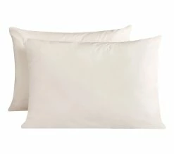 Grosses soldes ⌛ 2 taies doreillers 50x70 cm DODO COTON BIO IVOIRE ⌛ -Doublures de lit Soldes 3609251817046 Q