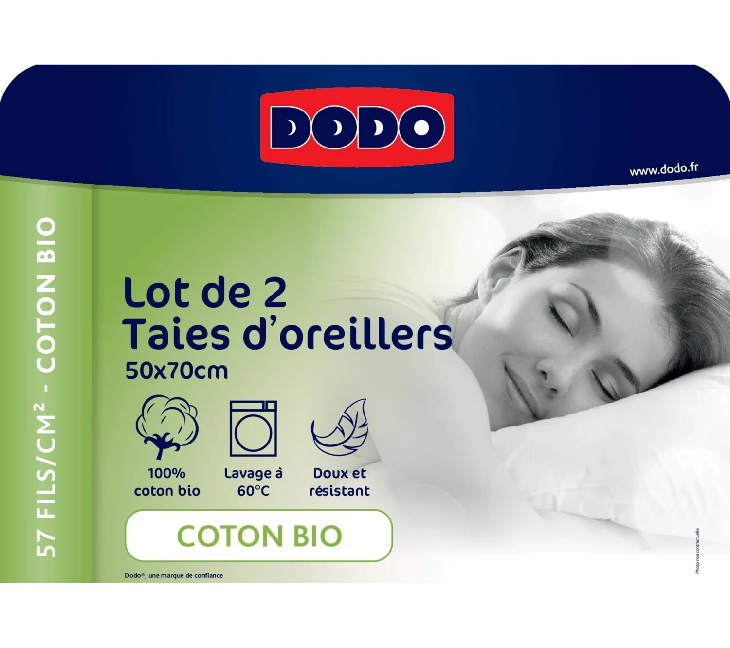 Top 10 🤩 2 taies doreillers 50x70 cm DODO COTON BIO VERT DEAU ✨ 8 Top 10 🤩 2 taies doreillers 50x70 cm DODO COTON BIO VERT DEAU ✨ – Image 6